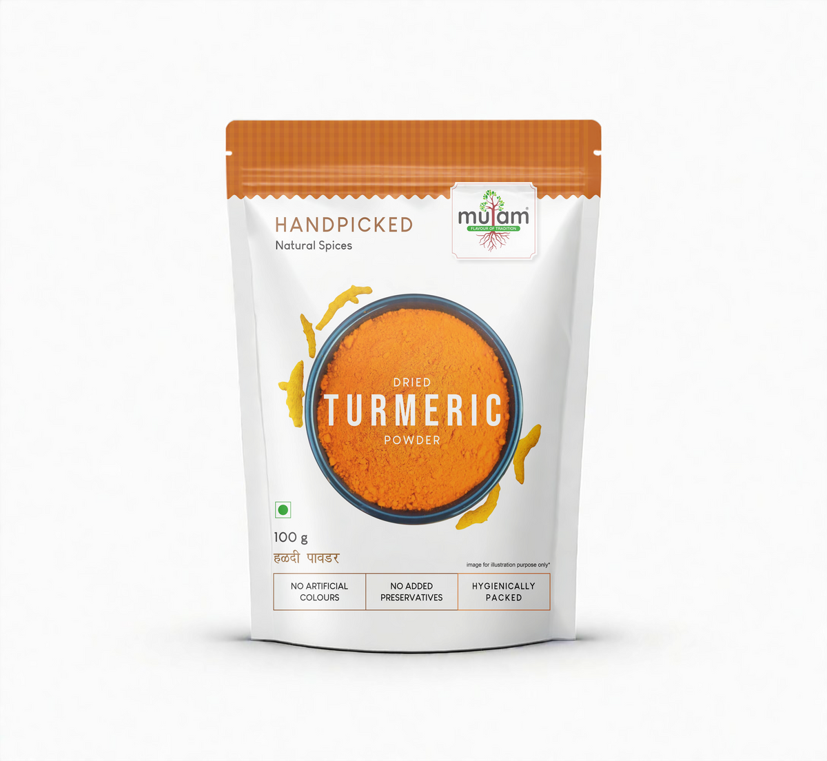 Dried turmeric powder